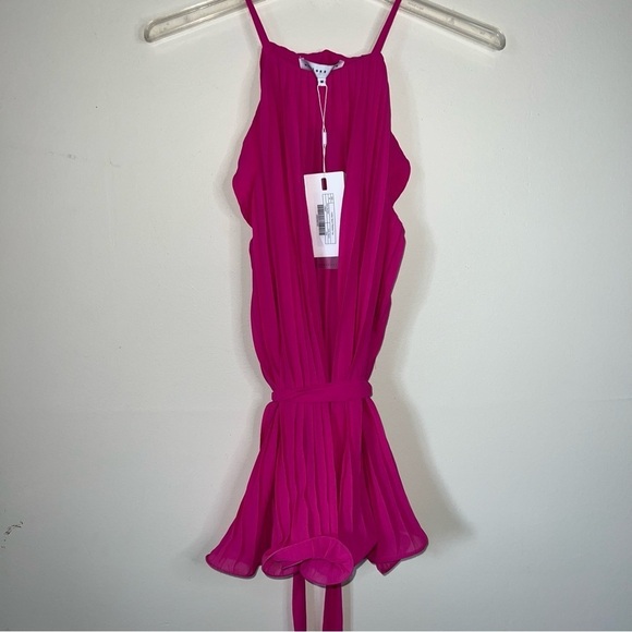 Endless Rose Pleats to Meet You Tie Top Magenta Size Medium NWT - Picture 12 of 12